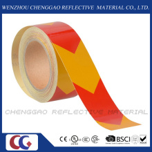 Pet Material Self-Adhesive Reflective Caution Floor Marking Tape (C1300-AW)